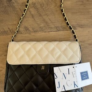 Janie and Jack Black and White Quilted Bag